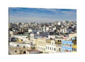 Blick ueber die Altstadtdaecher von Casablanca, Marokko