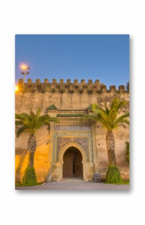 Imperial City door at Meknes, Morocco