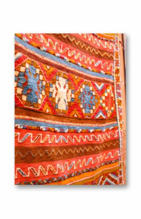 Colorful carpets in Marrakesh, Morocco