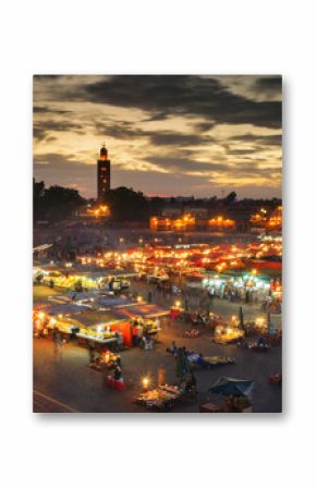 Jamaa el Fna (also Jemaa el-Fnaa, Djema el-Fna or Djemaa el-Fnaa