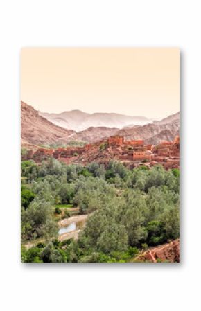 The Dades Canyon and the city within, Ouazazate region, Morocco