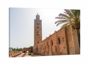 Marrakech, Morocca May 18 2017: Minaret of the Koutoubia-mosque