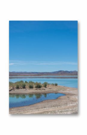 The lake formed by the El Mansour Eddahbi Barrage near Ouarzazate, Morocco