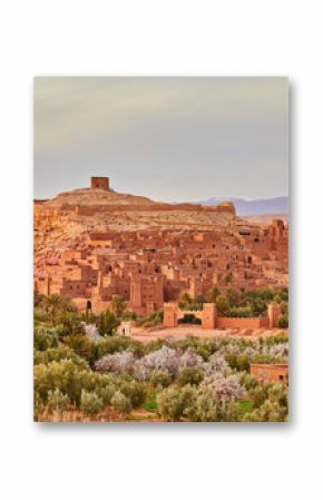 Kasbah Ait Ben Haddou in the Atlas Mountains of Morocco. UNESCO World Heritage Site since 1987.