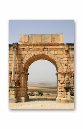 arc de triomphe à volubilis au maroc