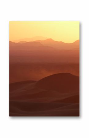 sunset over the sahara desert