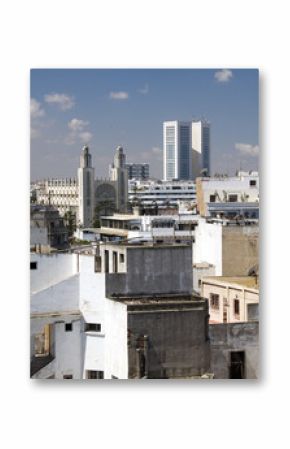 rooftop skyline view of casablanca morocco
