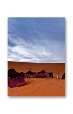 Bedouin tents in the Sahara Desert