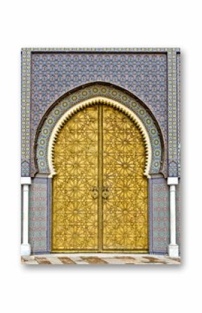 Golden doors of Fez Royal Palace
