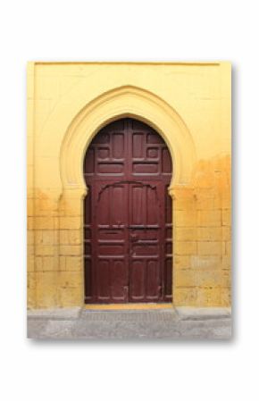 Arabic oriental styled door in Rabat, Morocco