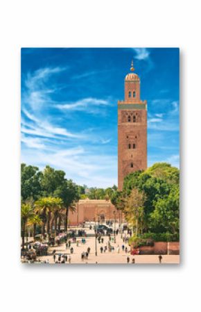 Main square of Marrakesh in old Medina. Morocco.
