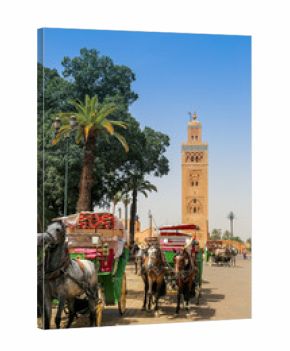 La Koutoubia et les calèches