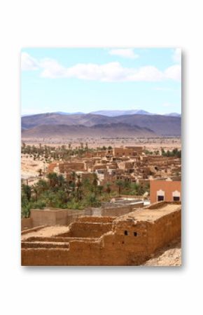 village dans l'anti-atlas dans la région de Tata au Maroc