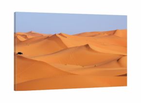 Morocco. Dune riding in Sahara desert