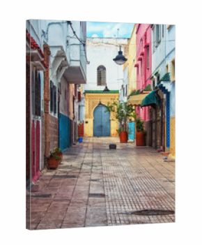 Streets of old town Rabat medina, Morocco