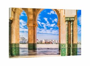 Morocco Casablanca architecture. / Scenic view in Casablanca town, Morocco Africa.