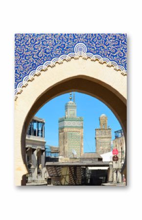 Bab Boujloud, znany również jako Niebieska Brama Fezu w Maroku