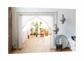 Eastern traditional interior. Arabic style room