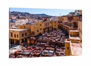 Gerberei in der Medina von Fès  Marokko