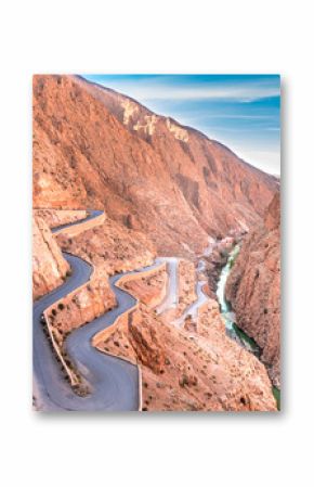 Dades Gorge is a beautiful road between the Atlas Mountains in Morocco