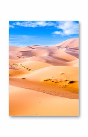 Merzouga in the Sahara Desert in Morocco