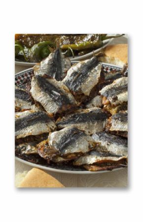 Traditional Moroccan stuffed sardines