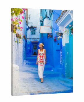 cute woman traveling to morocco