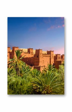 Kasbah Ait Ben Haddou in the desert near Atlas Mountains, Morocco