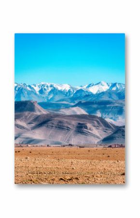 Amazing panoramic view of the Atlas Mountains in Morocco
