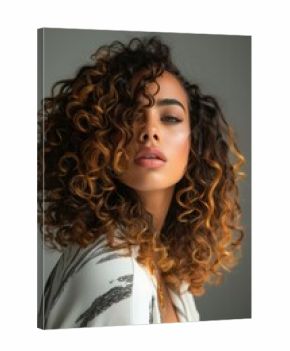 Beauty photoshoot, curly hair, hairstyle 
