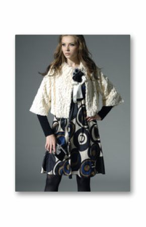 Beautiful fashion model posing in the studio