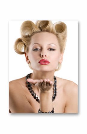 the blond with jewellery