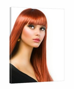 Beautiful Girl with Healthy Long Straight Hair