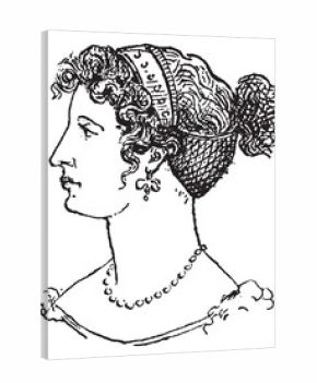 Snood, vintage engraving