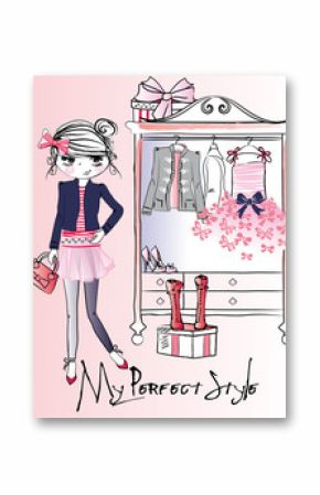 trendy girl wardrobe