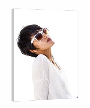 Short hair Asian woman