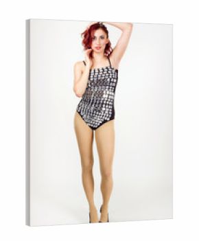 girl on white background