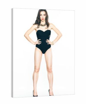 High heels, luxury vacation concept. Full length portrait