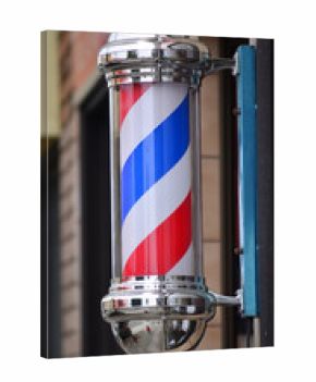 Barber pole sign