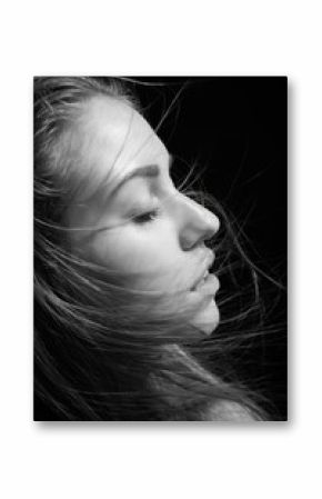 girl with hair