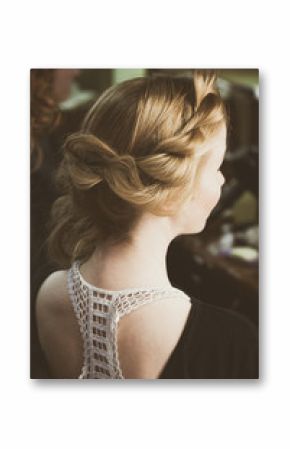 modern loose  braided woman hair