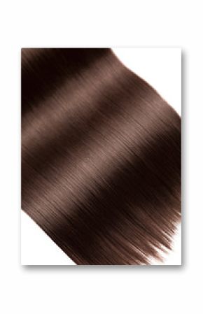 Closeup on luxurious glossy brown hair
