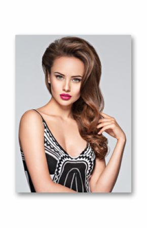 Young pretty woman with long hair
