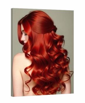 Woman with beautiful hair, generative AI