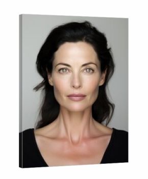 Beautiful portrait woman, facing camera