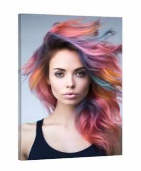 Beautiful portrait woman, facing camera