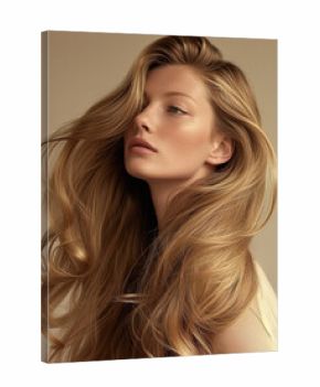 Beautiful woman with healthy shiny long hair