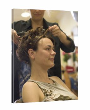 mariée chez le coiffeur 1