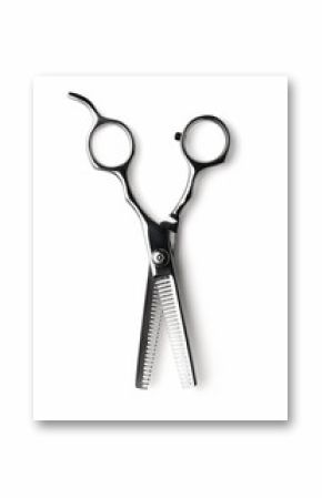 professional thinning scissors isolated on white background
