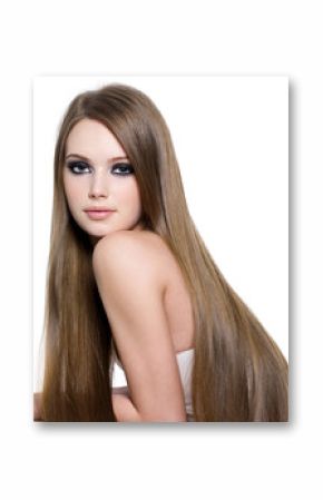Sexy girl with beautiful long hair